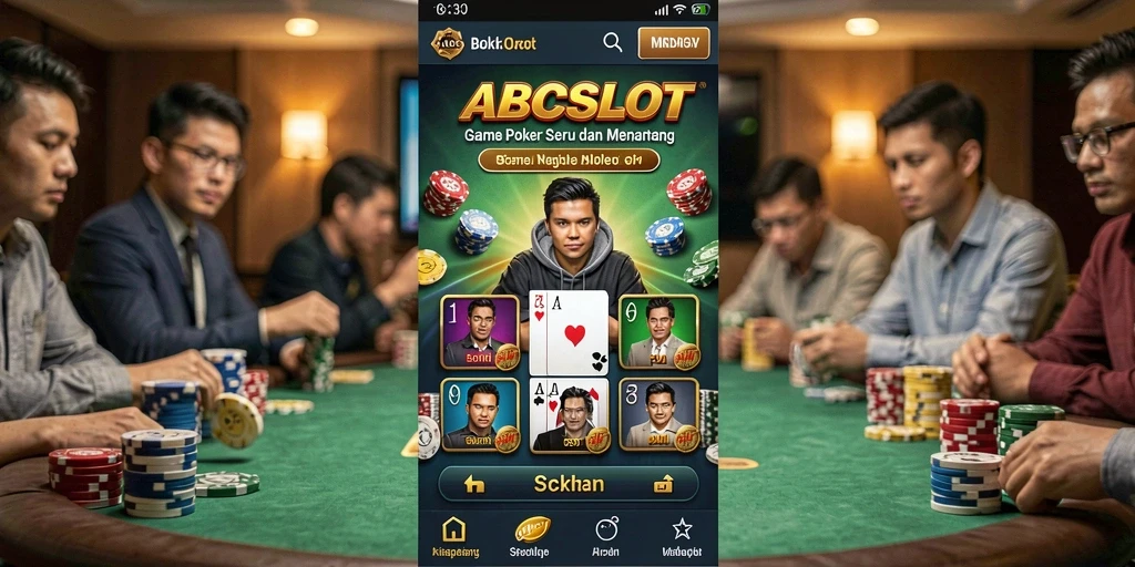 Tampilan gameplay menarik dari ABCSLOT dengan aksi Poker seru.