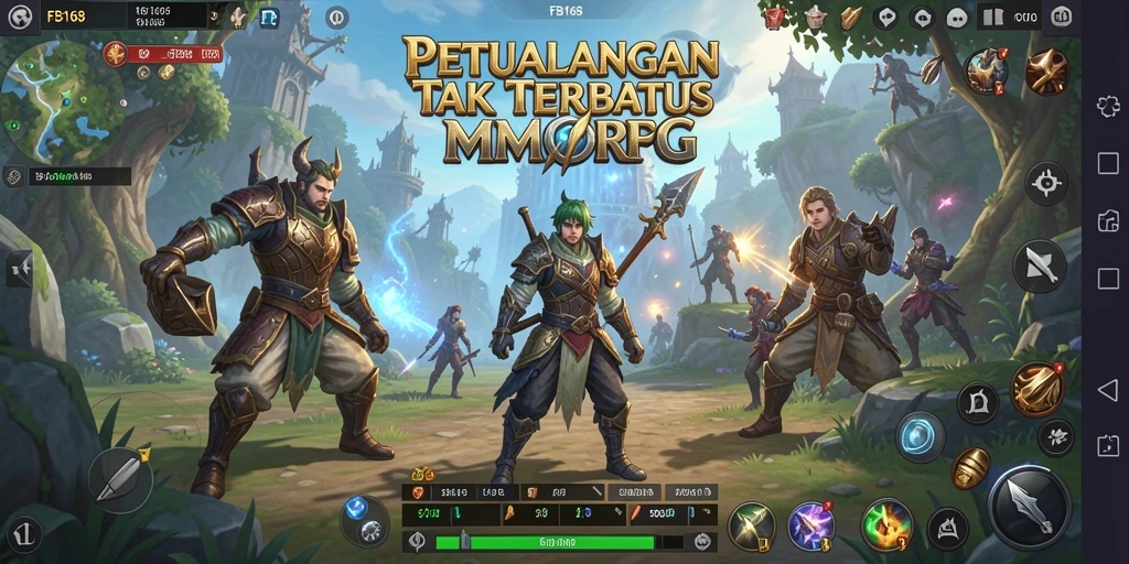 Tampilan gameplay FB168 yang menarik dan mendalam dalam dunia MMORPG.