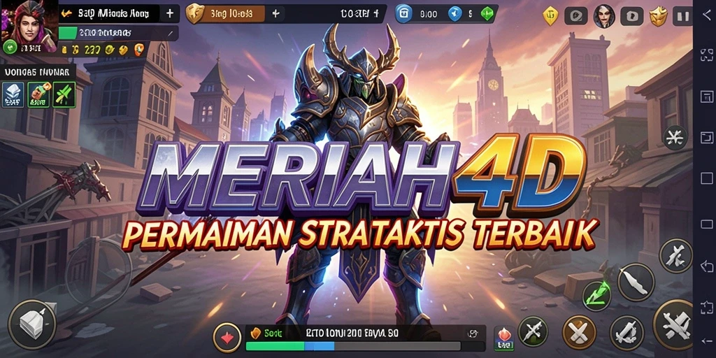 Screenshot utama MERIAH4D menampilkan gameplay strategi yang seru.