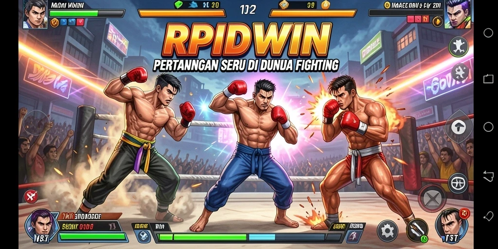Tampilan seru gameplay RPIDWIN dengan pertarungan menegangkan.