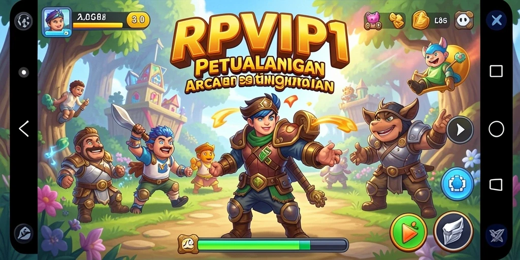 Tampilan utama gameplay RPVIP1 yang penuh dengan aksi seru.