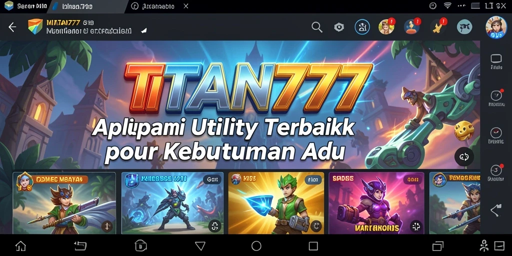 Screenshot utama TITAN777 menampilkan alat pengelolaan yang efisien.